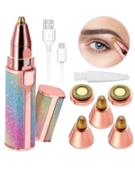 2-in-1 Eyebrow Trimmer & Facial Hair Remover – USB Rechargeable - Image 2