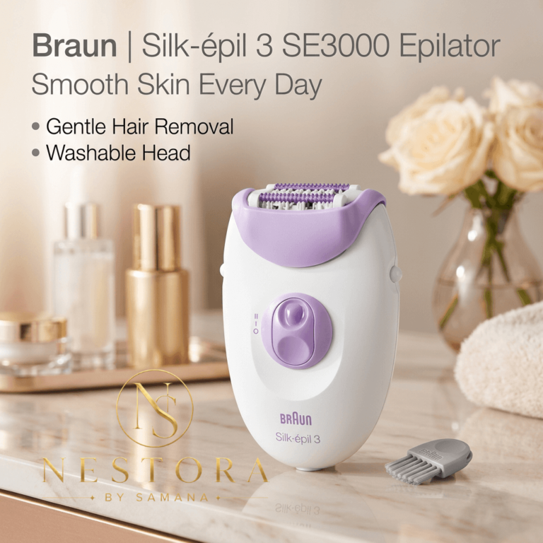 Electric epilator hair remover with washable head for personal grooming