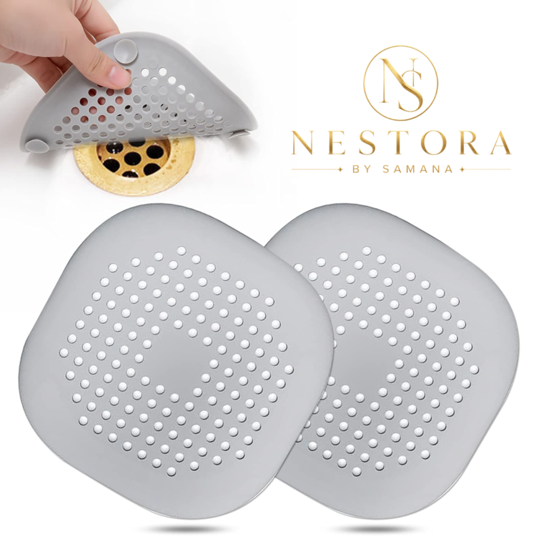 Silicone sink drain hair catcher and reusable drain strainer