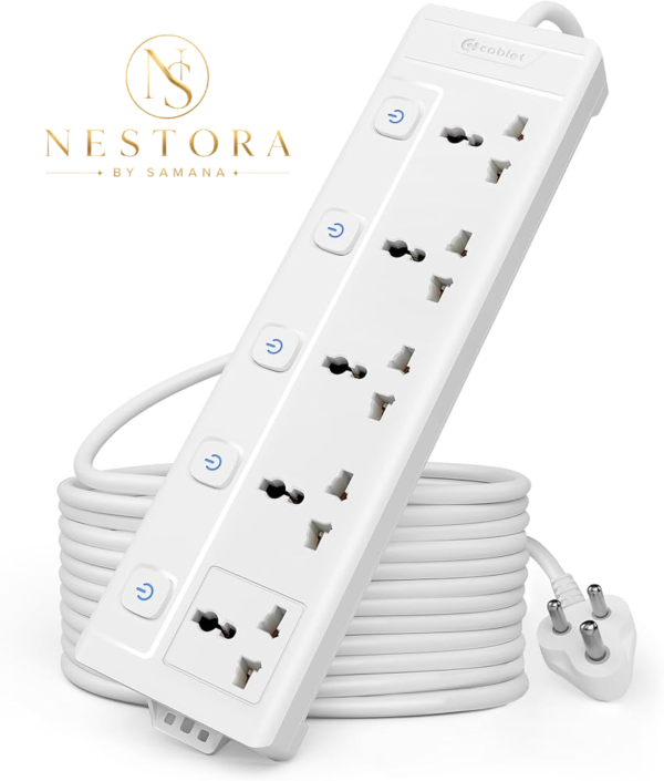 Extension Board – Multi-Socket Power Strip with Individual Switches