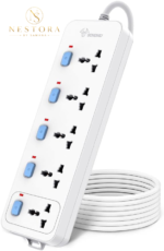 Extension Board – Multi-Socket Power Strip with Individual Switches - Image 2