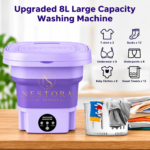 Mini portable washing machine with three adjustable washing modes