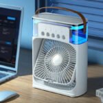 Portable Air Cooler Fan & Humidifier – Compact Personal Cooling Fan - Image 2